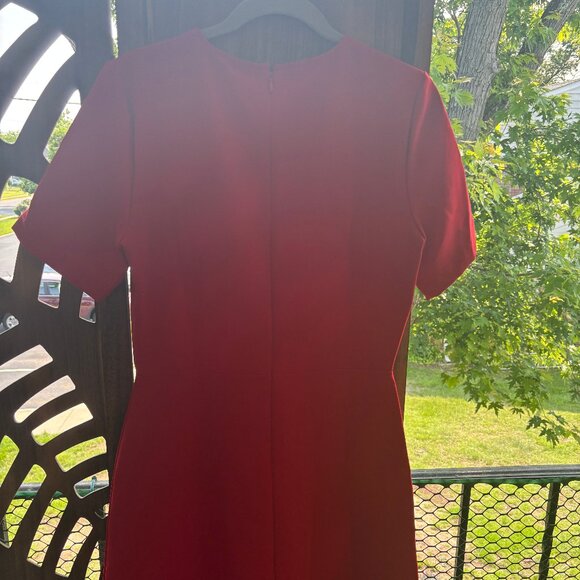Tommy Hilfiger | Red Women's Short Sleeve Mini Dress | Size 10 (Women's US) - Picture 4 of 7
